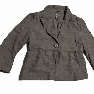 H&M Dark Gray Single-Button Women's Blazer